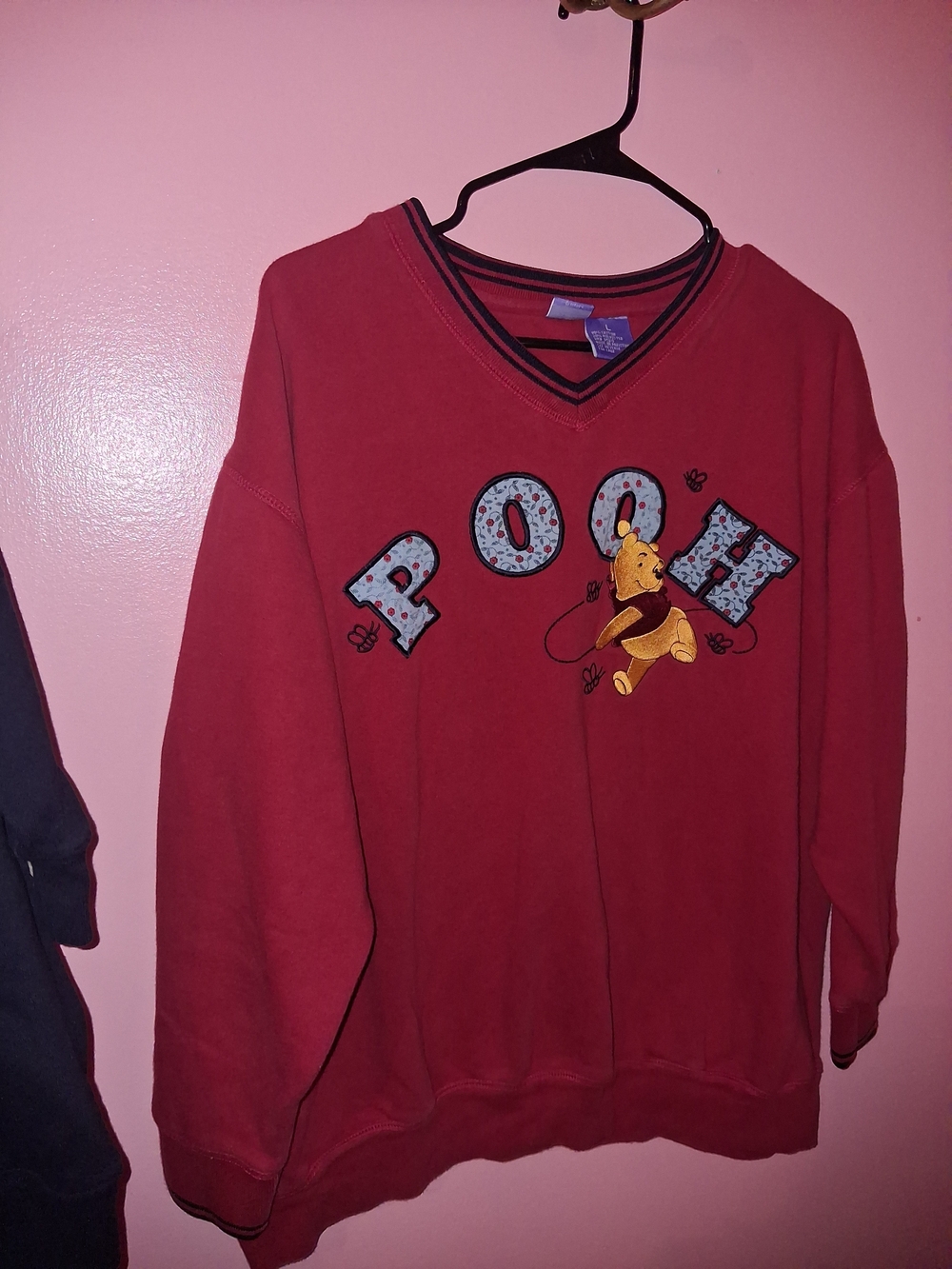 Winnie the Pooh Red V-Neck Sweatshirt